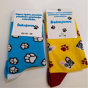 Pomoc pre Nádej zvierat: Ponožky, ktoré pomáhajú